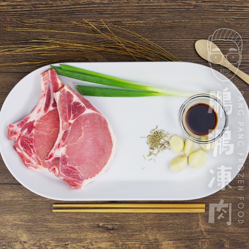 HAPPY FARM 有骨豬扒片 (2磅/包) - 豬類