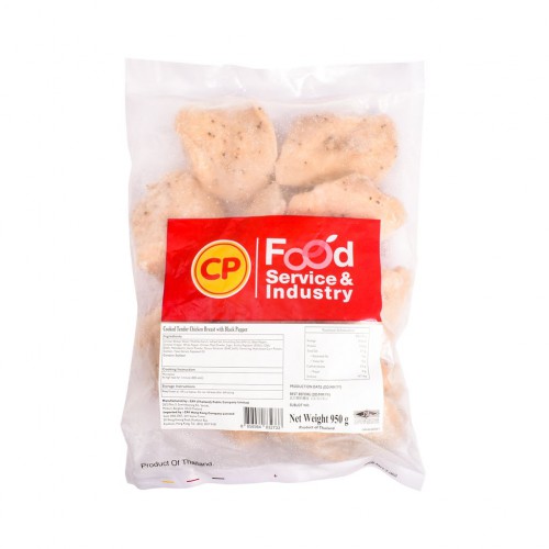 CP 黑椒味即食嫩熟雞胸(950G/包)(到期日:2027年1月) - 雞類